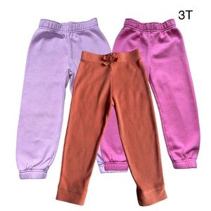 Toddler Girl Sweatpants Bundle Size 3T.